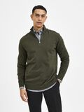 Selected HALV GLIDELÅS STRIKKET PULLOVER, Forest Night, highres - 16074687_ForestNight_779218_003.jpg