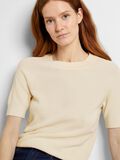 Selected SHORT-SLEEVED KNITTED TOP, Birch, highres - 16092292_Birch_008.jpg