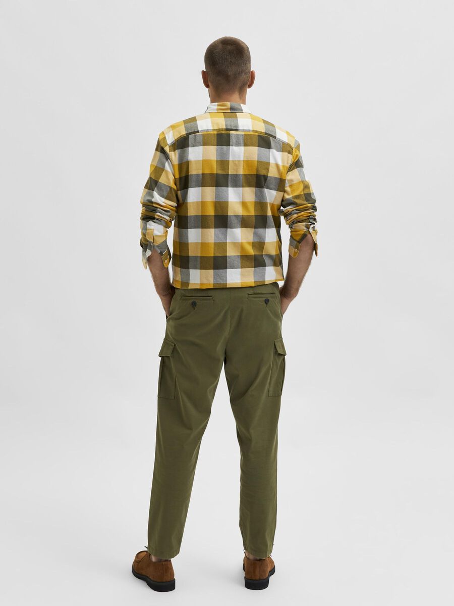 Selected 172 SLIM TAPERED FIT CARGOPANTS, Winter Moss, highres - 16083951_WinterMoss_004.jpg