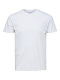 Selected CUELLO EN PICO CAMISETA, Bright White, highres - 16087850_BrightWhite_001.jpg