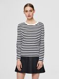 Selected STRIPED LONG-SLEEVED T-SHIRT, Black, highres - 16077350_Black_817005_003.jpg