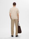 Selected SHORT SLEEVED KNITTED CARDIGAN, Oatmeal, highres - 16094637_Oatmeal_004.jpg