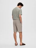 Selected GERIPPTE SHORTS, Greige, highres - 16090773_Greige_004.jpg