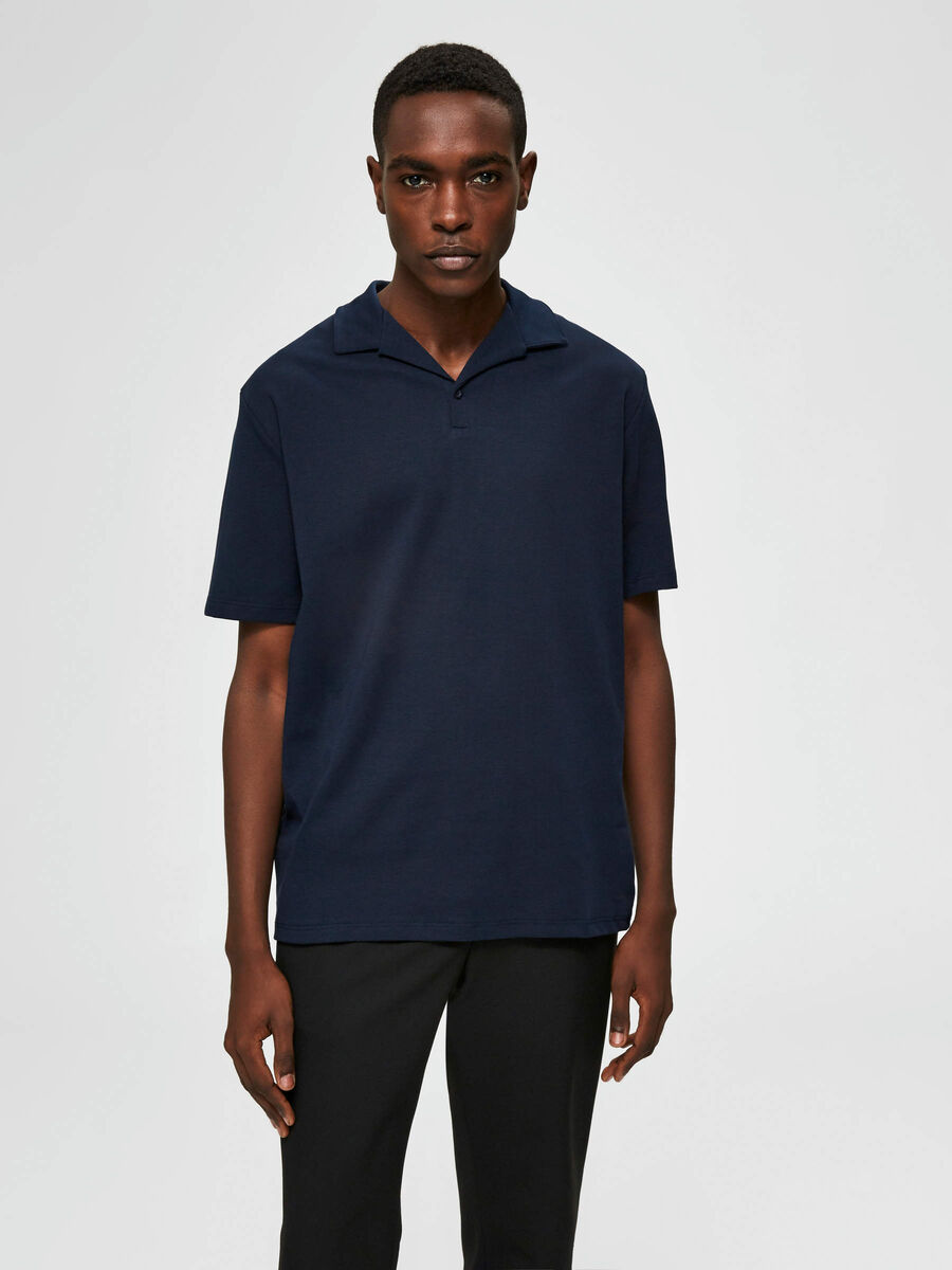 Selected REGULAR FIT POLO, Sky Captain, highres - 16073207_SkyCaptain_003.jpg