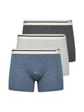 Selected LOT DE 3 LOGO TAILLE BOXER, Medium Grey Melange, highres - 16080883_MediumGreyMelange_876863_001.jpg