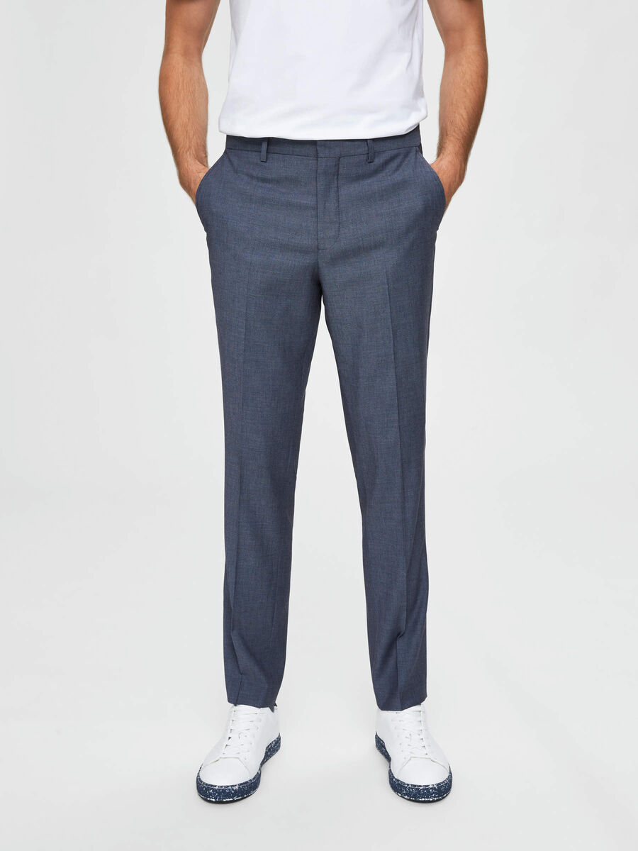 Selected FORMELLE SLIM FIT - HABITBUKSER, Light Blue, highres - 16072380_LightBlue_003.jpg
