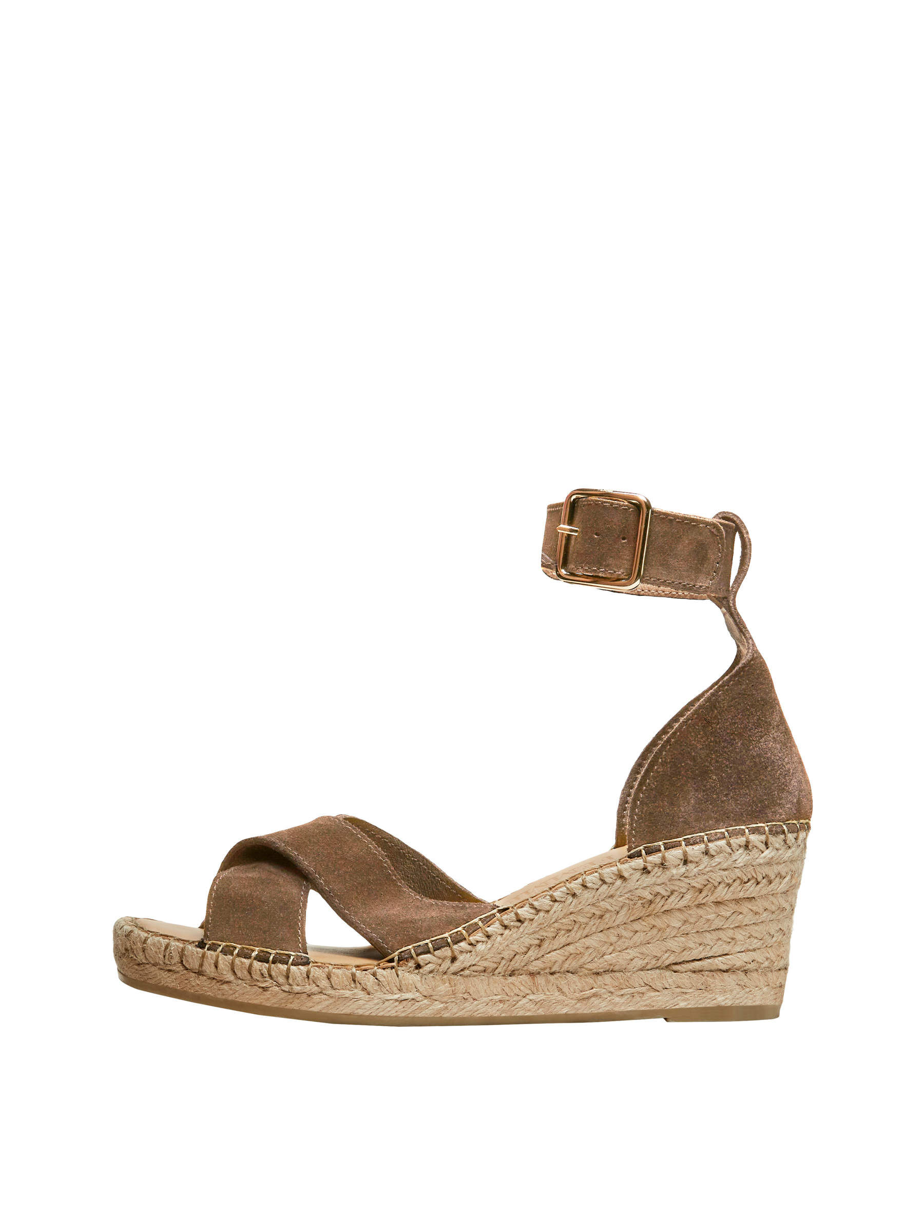 Beige sandalen met sleehak van Mephisto | BENT.be