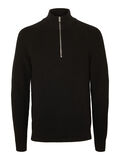Selected MANCHES LONGUES PULL EN MAILLE, Black, highres - 16084789_Black_001.jpg