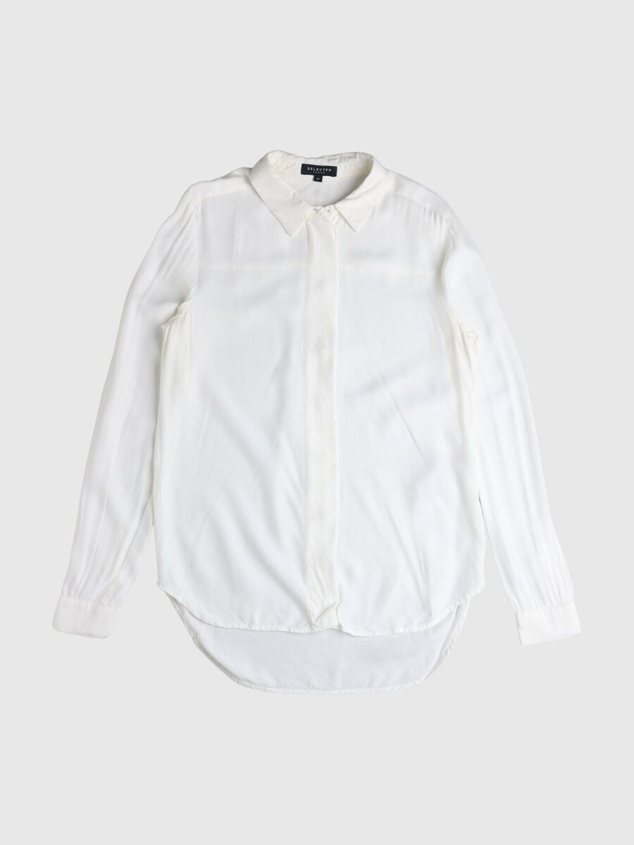 Selected HIDDEN PLACKET SHIRT, Snow White, highres - 80000171_SnowWhite_001.jpg