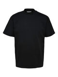 Selected MOCK NECK T-SHIRT, Jet Black, highres - 16081953_JetBlack_001.jpg