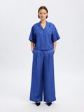 Selected LINEN BLEND SHORT SLEEVED SHIRT, Dazzling Blue, highres - 16093093_DazzlingBlue_005.jpg