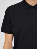 Selected MANCHES COURTES POLO, Black, highres - 16072841_Black_006.jpg