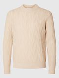 Selected SWETER Z DZIANINY, Oatmeal, highres - 16086686_Oatmeal_001.jpg