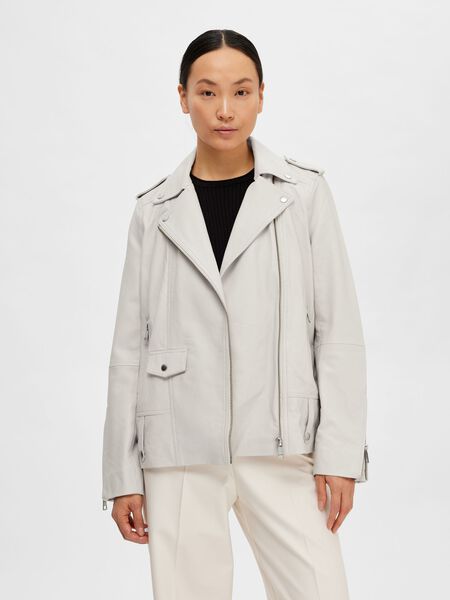 Selected OVERSIZE LEDERJACKE, Feather Gray, highres - 16063204_FeatherGray_003.jpg