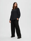 Selected RELAXED LONG SLEEVED CURVE BLOUSE, Black, highres - 16087770_Black_005.jpg