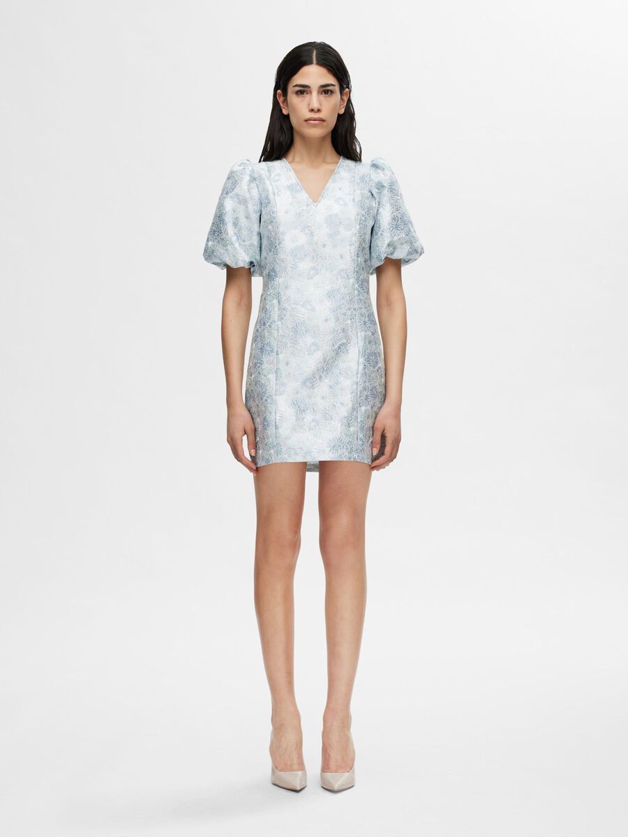 Selected FLORAL JACQUARD MINI DRESS, Sky Blue, highres - 16096037_SkyBlue_005.jpg