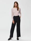 Selected GEWEBTE HOSE MIT WEITEM BEIN, Black, highres - 16068143_Black_005.jpg