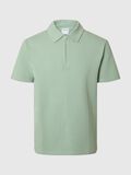 Selected SEERSUCKER POLO SHIRT, Iceberg Green, highres - 16096773_IcebergGreen_001.jpg