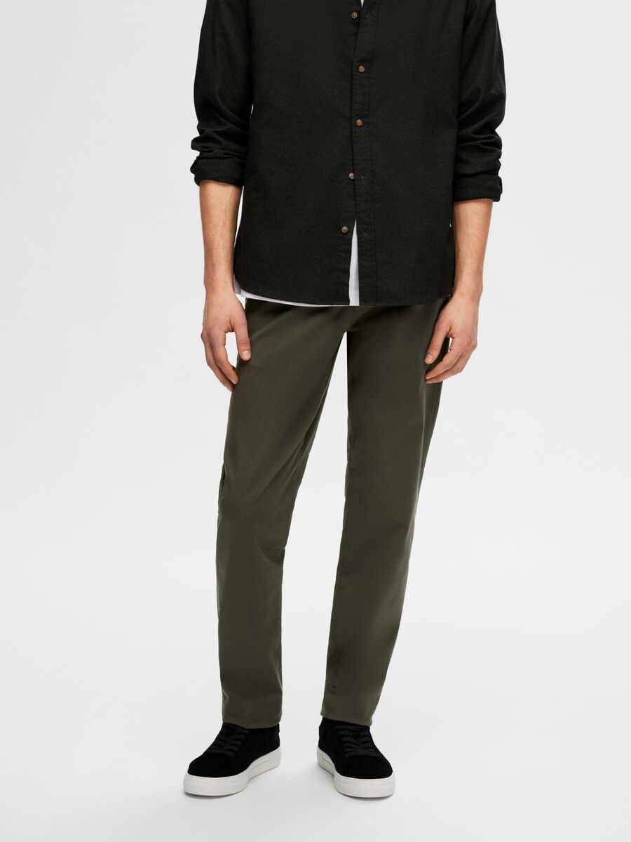 Selected 175 SLIM FIT FLEX CHINOS, Forest Night, highres - 16087663_ForestNight_003.jpg