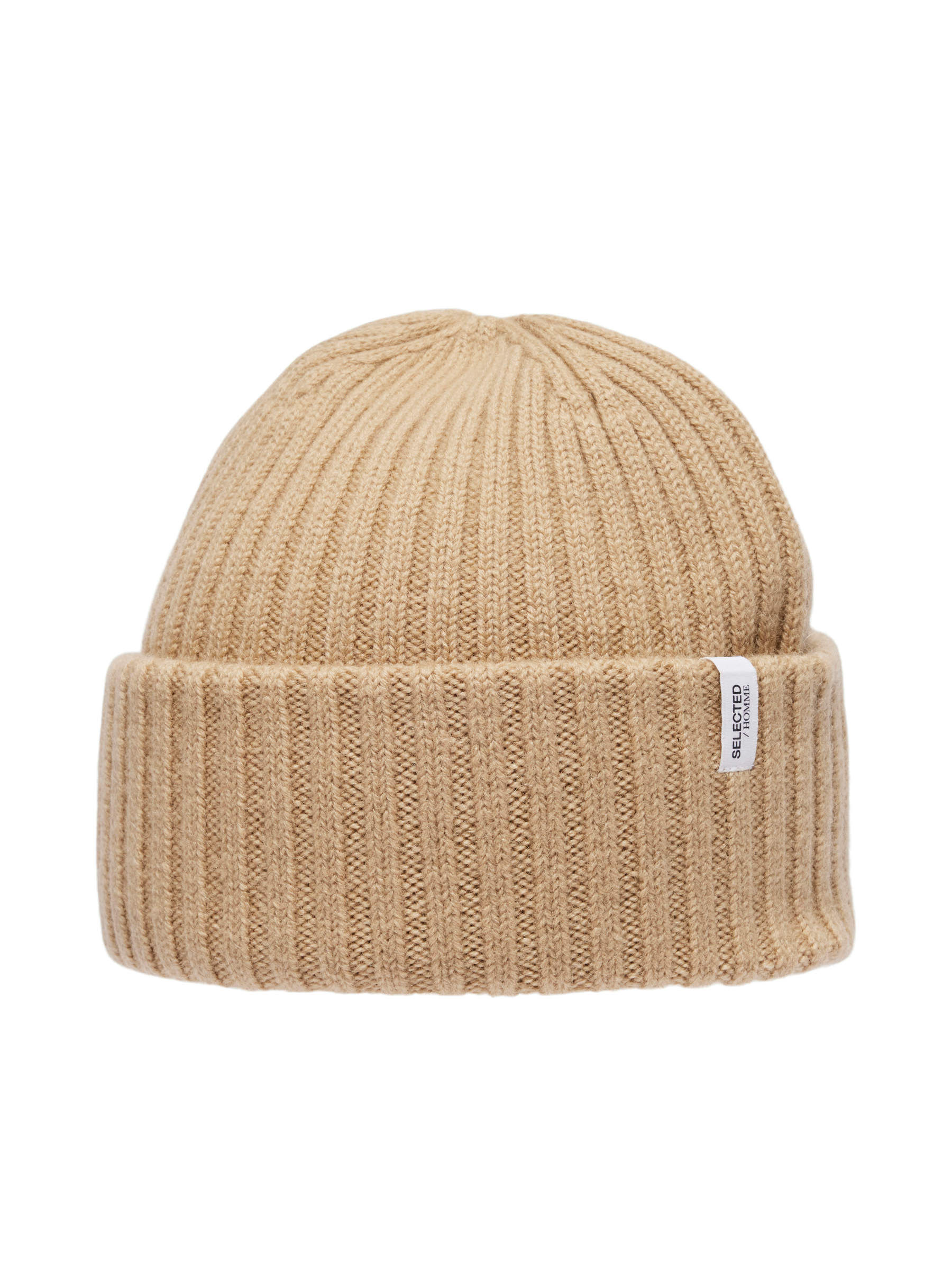 Merino wool brimmed beanie store
