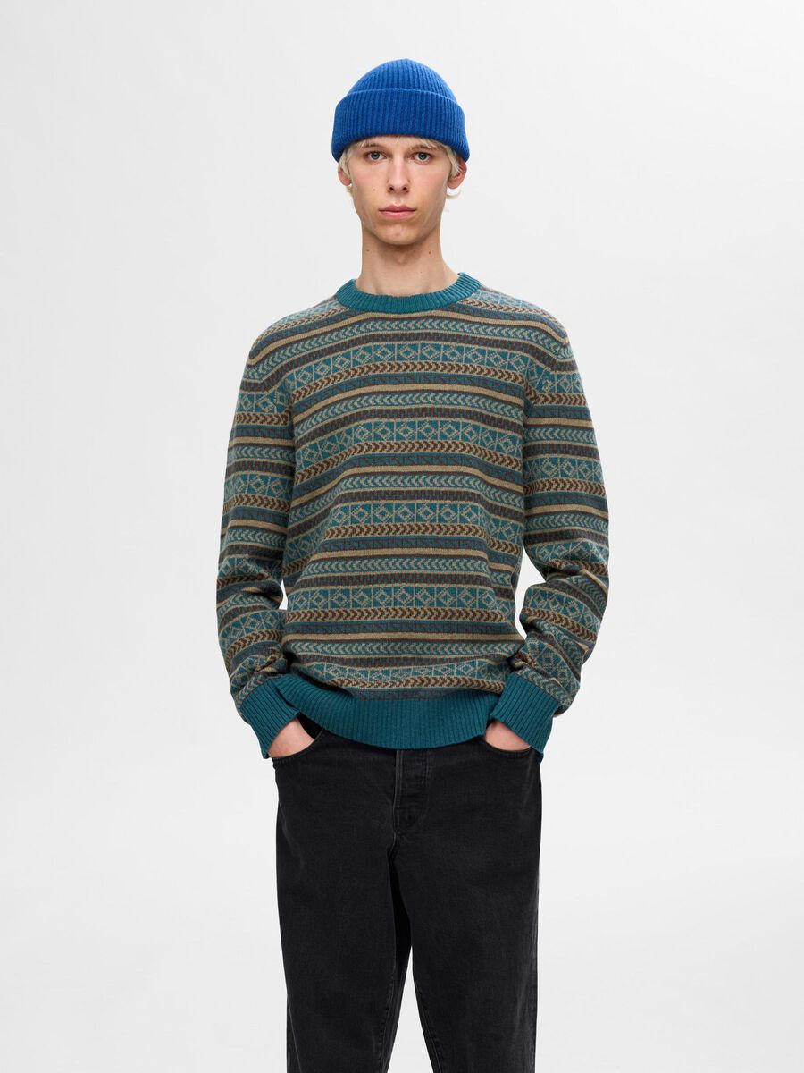 Selected WOOL BLEND JUMPER, Reflecting Pond, highres - 16094646_ReflectingPond_1121532_003.jpg