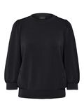 Selected PUFF SLEEVE SWEATSHIRT, Black, highres - 16082379_Black_001.jpg