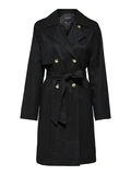 Selected DOUBLE BOUTONNAGE TRENCH, Black, highres - 16076541_Black_001.jpg