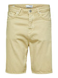 Selected WIDE FIT DENIM SHORTS, Sand, highres - 16084040_Sand_001.jpg