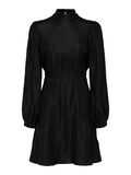 Selected LONG SLEEVED MINI DRESS, Black, highres - 16087572_Black_001.jpg