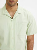 Selected SHORT SLEEVED SHIRT, Green Lily, highres - 16084578_GreenLily_006.jpg