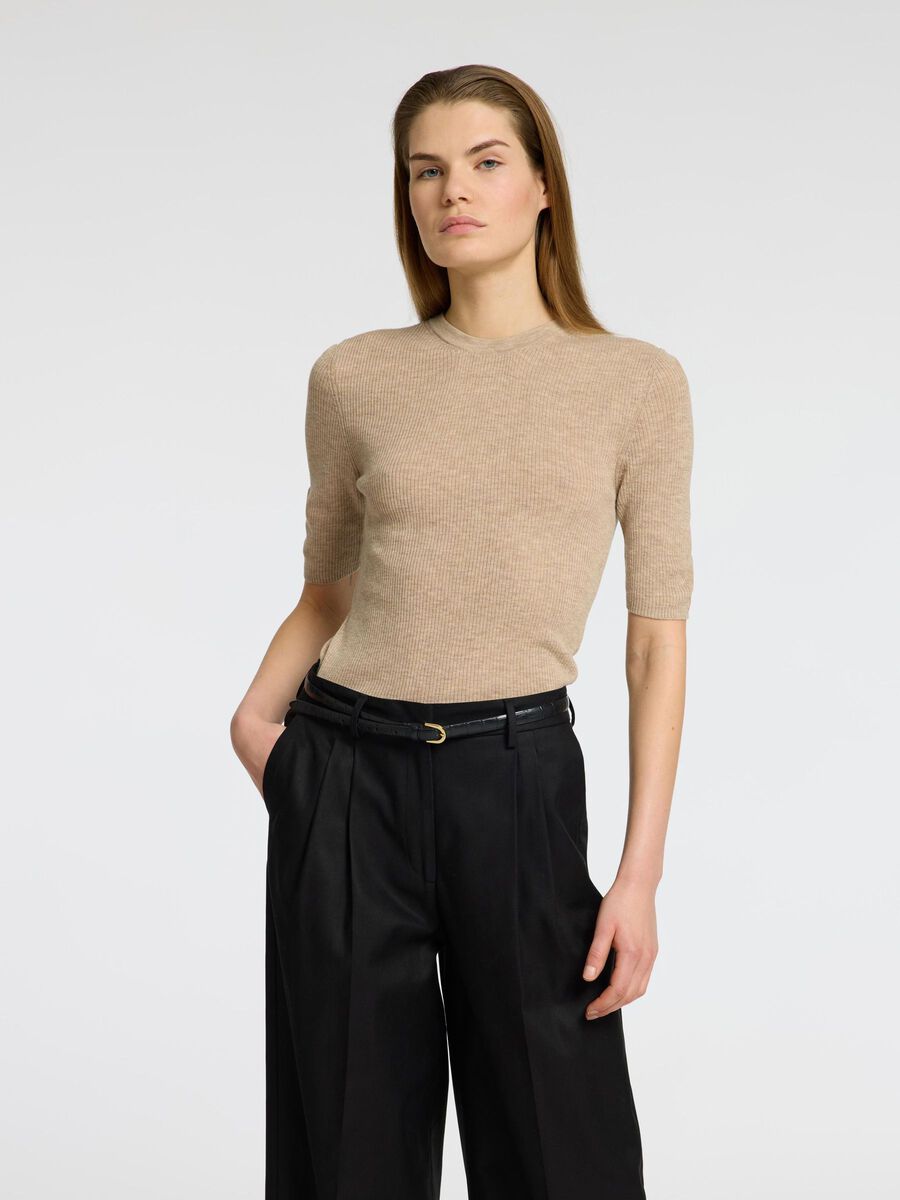 Selected WOOL BLEND  KNITTED TOP, Island Fossil, highres - 16097234_IslandFossil_1178765_003.jpg