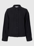 Selected LINEN SHIRT, Black, highres - 16093807_Black_001.jpg