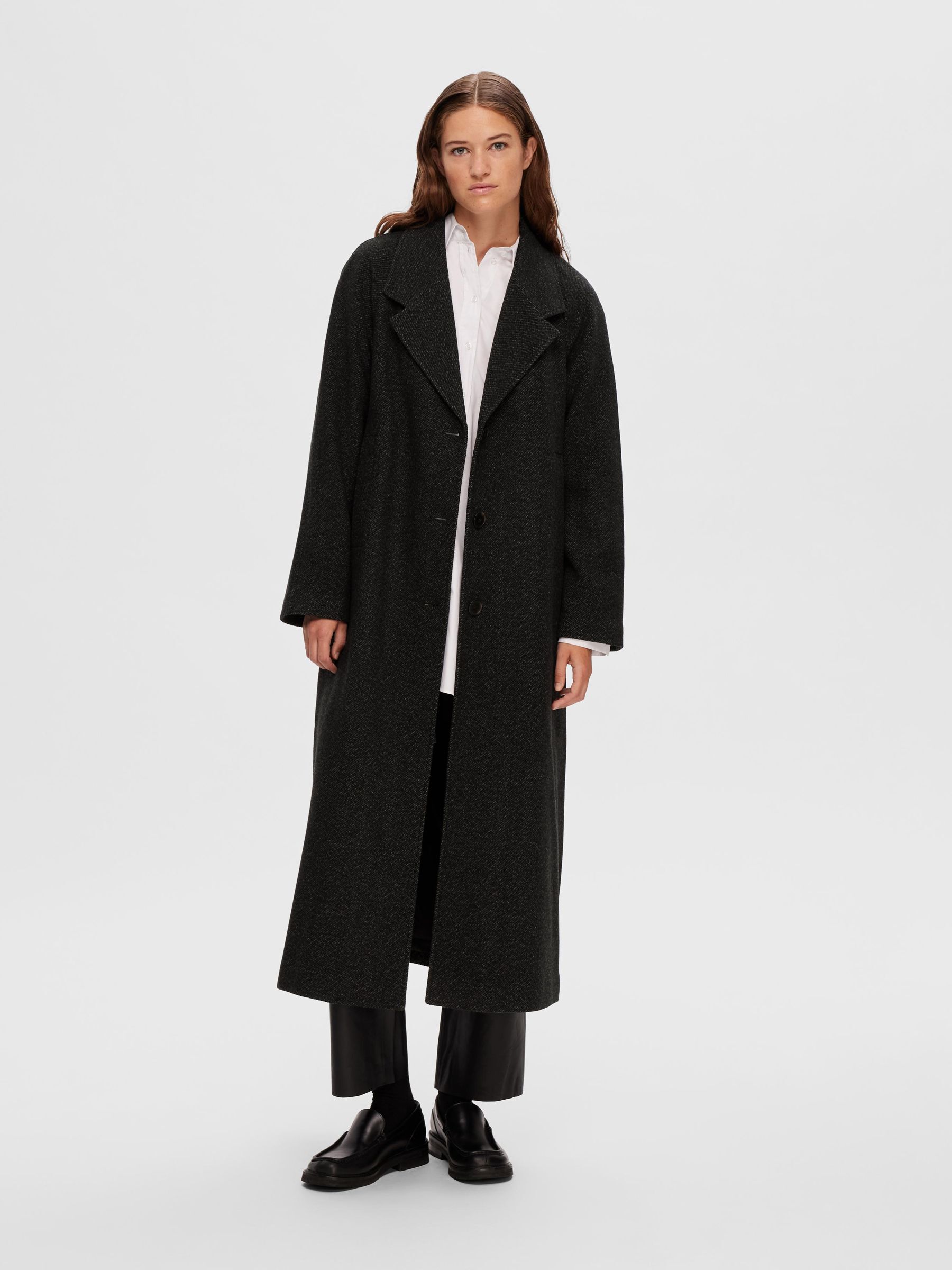 Manteau noir discount oversize femme