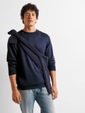 Selected VISCOSE BLEND SWEATSHIRT, Sky Captain, highres - 16092573_SkyCaptain_008.jpg