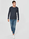 Selected STREIFEN LONGSLEEVE, Dark Grey Melange, highres - 16063638_DarkGreyMelange_635081_005.jpg