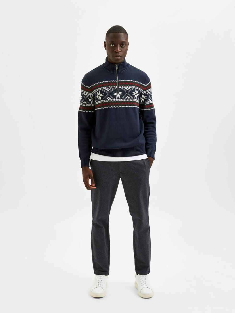 Selected STAR PRINTED KNITTED PULLOVER, Sky Captain, highres - 16082948_SkyCaptain_906268_005.jpg