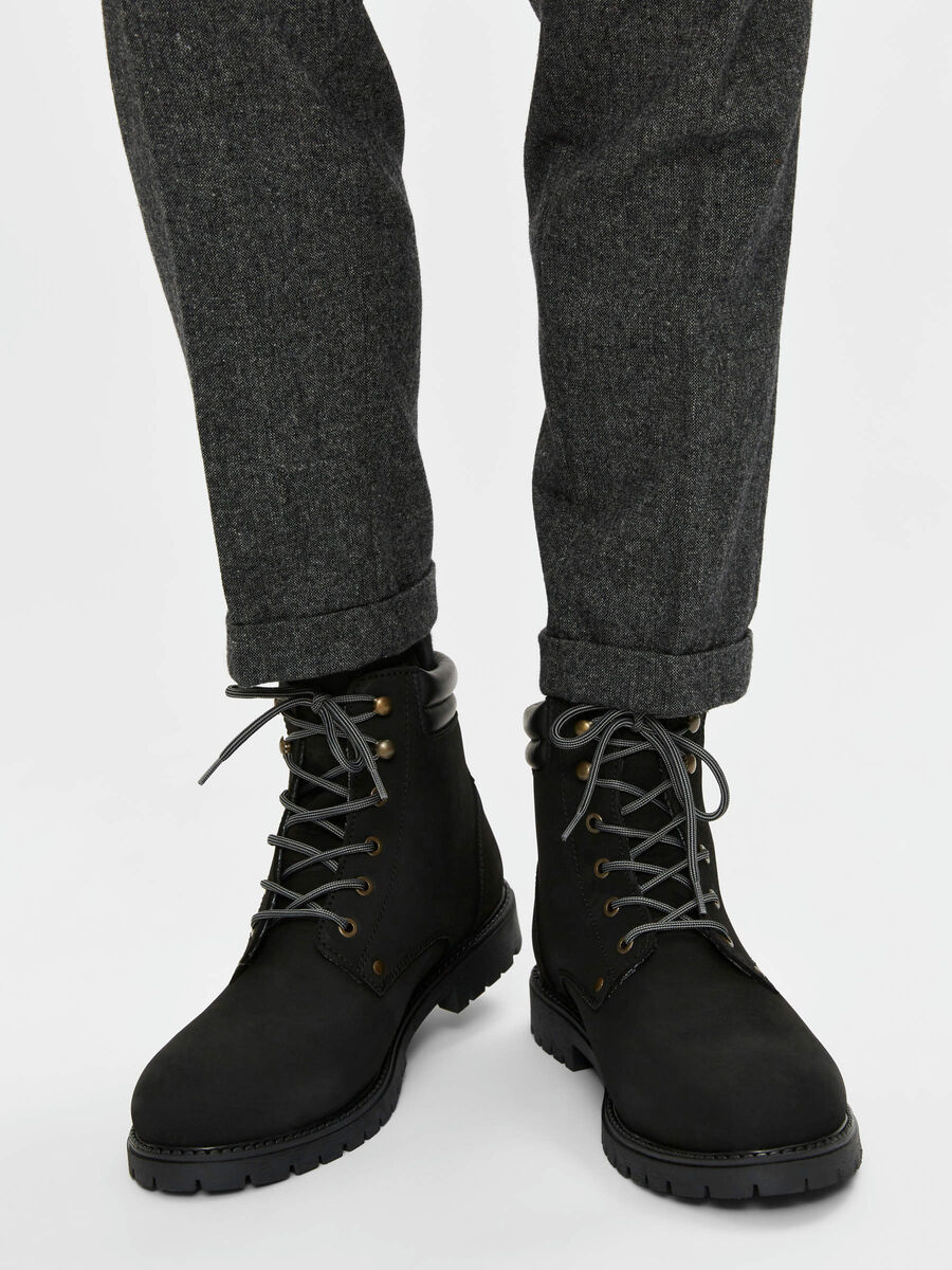 Selected NUBUCK, RANDONNÉE - BOTTES, Black, highres - 16077384_Black_003.jpg