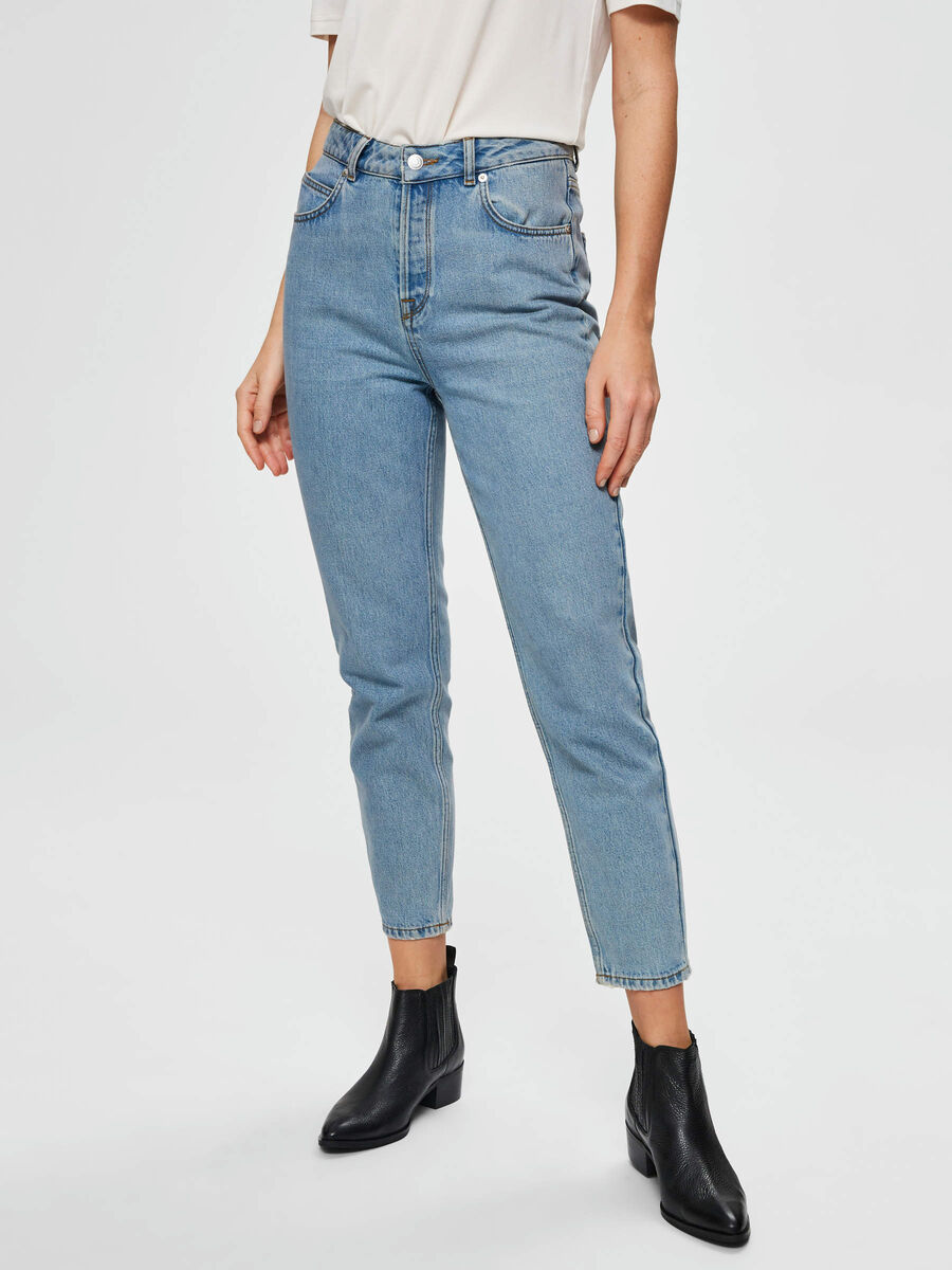 Selected TAILLE HAUTE - JEAN MOM, Light Blue Denim, highres - 16072635_LightBlueDenim_003.jpg