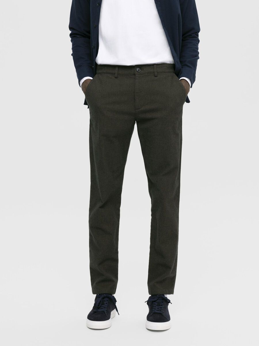 Selected 175 SLIM FIT BRUSHED CHINO, Forest Night, highres - 16090139_ForestNight_1037326_003.jpg