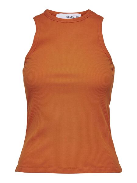 Selected RIBBED TANK TOP, Orangeade, highres - 16088726_Orangeade_001.jpg