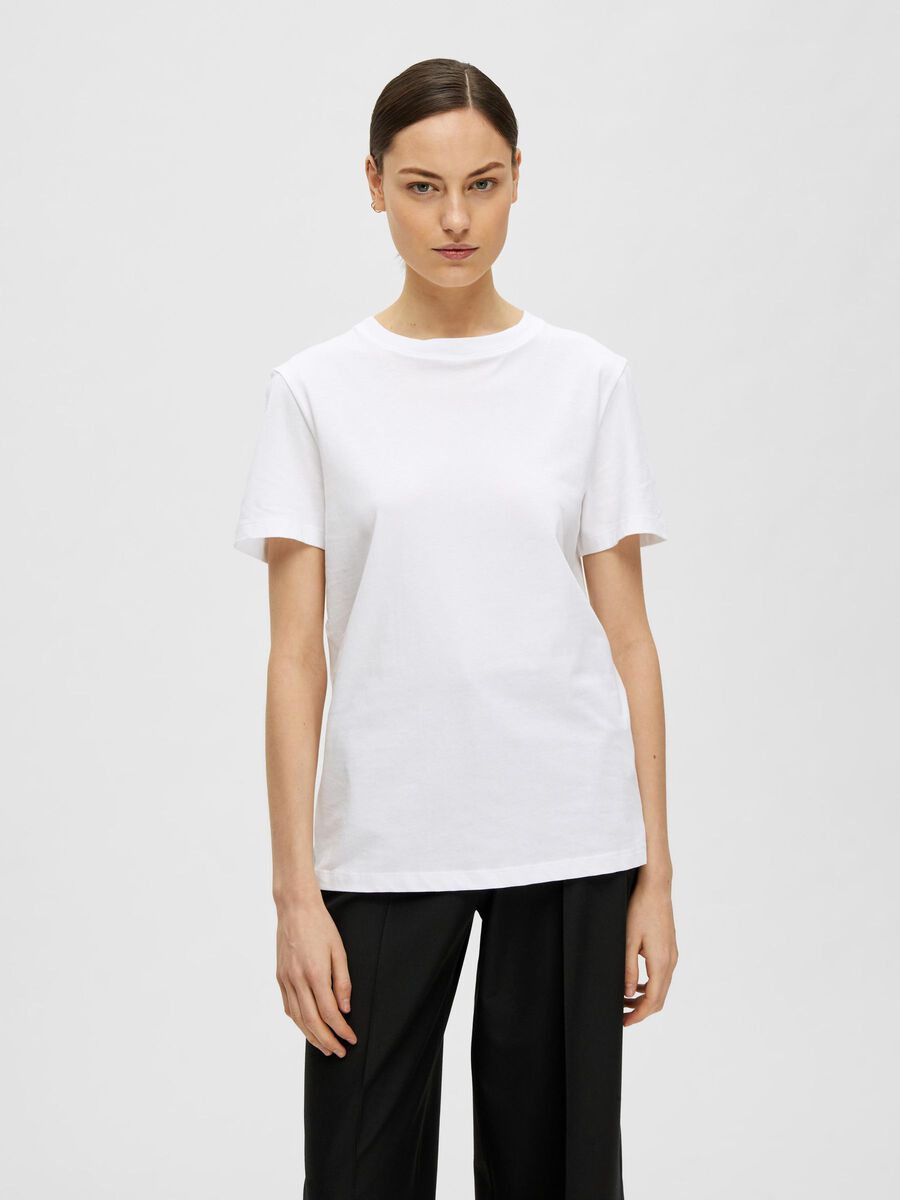 Selected CLASSIQUE T-SHIRT, Bright White, highres - 16089123_BrightWhite_003.jpg