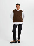 Selected ROUND NECK KNITTED VEST, Carafe, highres - 16083617_Carafe_005.jpg