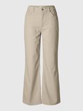 Selected HIGH WAISTED WIDE FIT JEANS, Beige, highres - 16096664_Beige_1166571_001.jpg