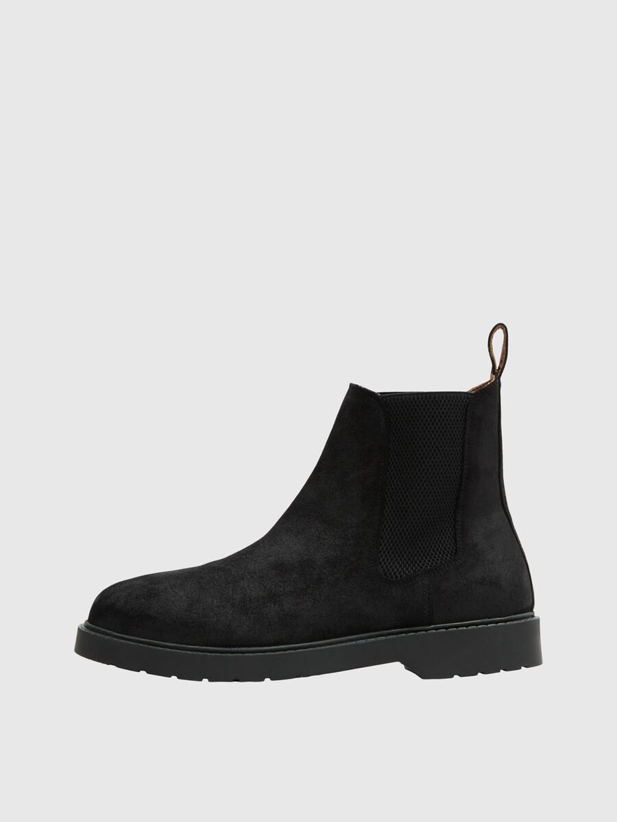 Selected SUEDE CHELSEA BOOTS, Black, highres - 16081324_Black_001.jpg