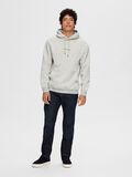 Selected EMBROIDERED HOODIE, Light Grey Melange, highres - 16090432_LightGreyMelange_005.jpg