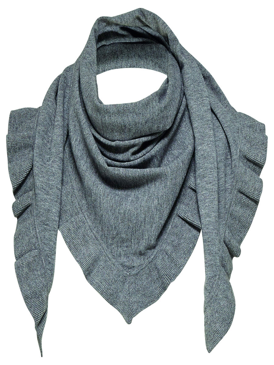 Selected FRILL - SCARF, Medium Grey Melange, highres - 16058818_MediumGreyMelange_001.jpg