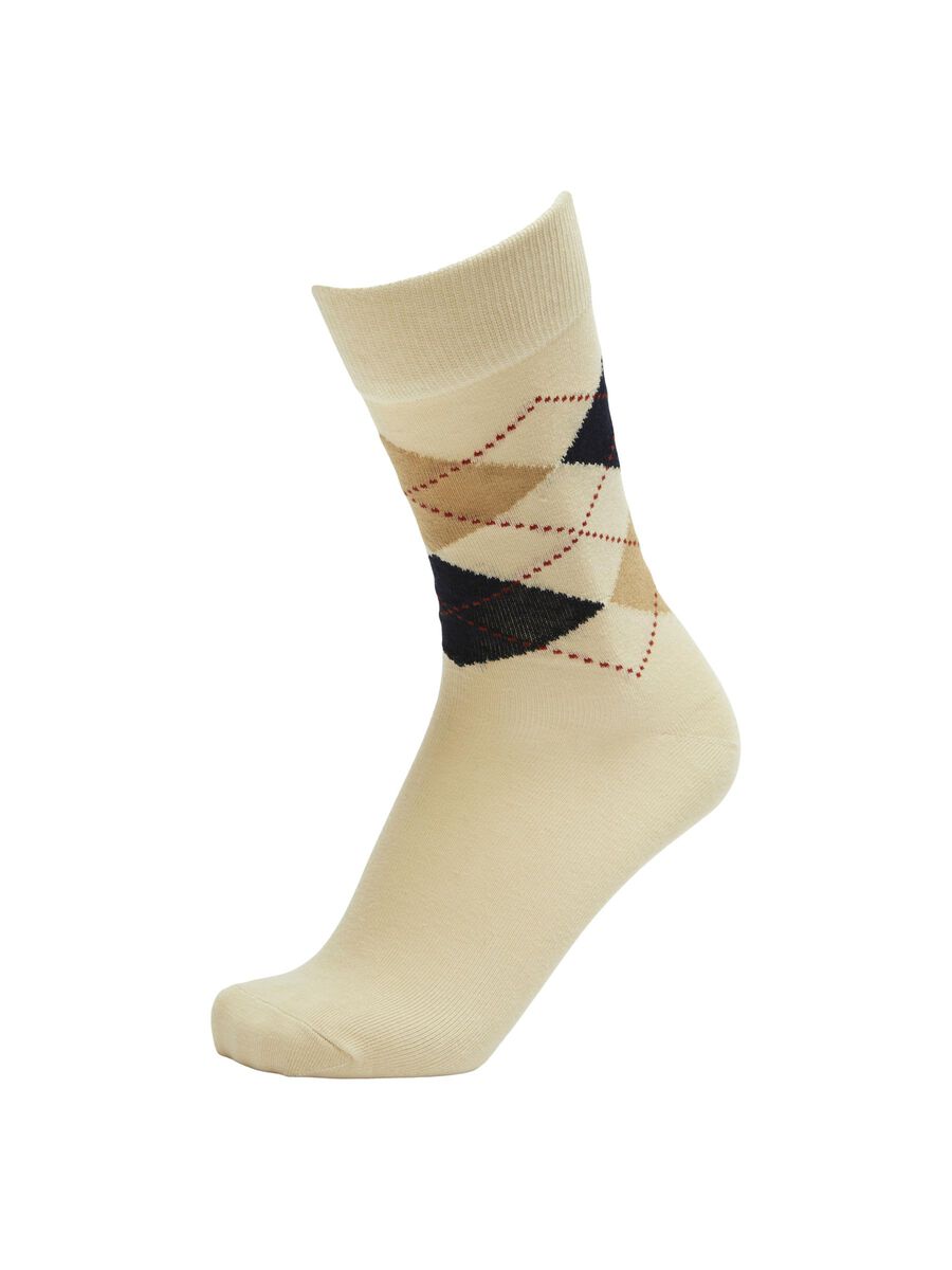 Selected ARGYLE CHAUSSETTES, Oatmeal, highres - 16081853_Oatmeal_001.jpg