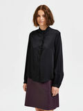 Selected RUFFLED SHIRT, Black, highres - 16087466_Black_003.jpg