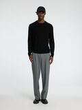 Selected 100% MERINOWOLL PULLOVER MIT RUNDHALSAUSSCHNITT, Black, highres - 16097826_Black_005.jpg