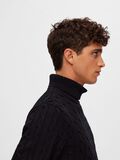 Selected CABLE-KNIT PULLOVER, Black, highres - 16077218_Black_006.jpg